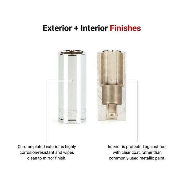 3/8 in. Drive x 8 mm Deep 6-Point Socket