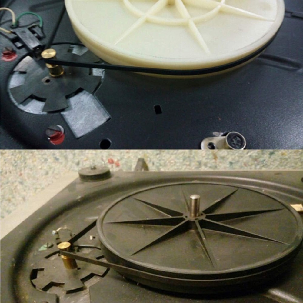 11pcs Turntable Belt Different Specifications Rubber Replace Black