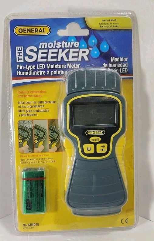 2013 General Tools the Moisture Seeker LED Pin type meter MMD4E NOS