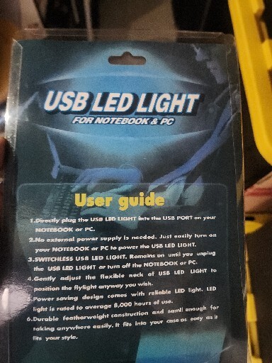 3 Watt USB Flexlight - Use on Notebook or PC - PC & MAC - ANY USB Port