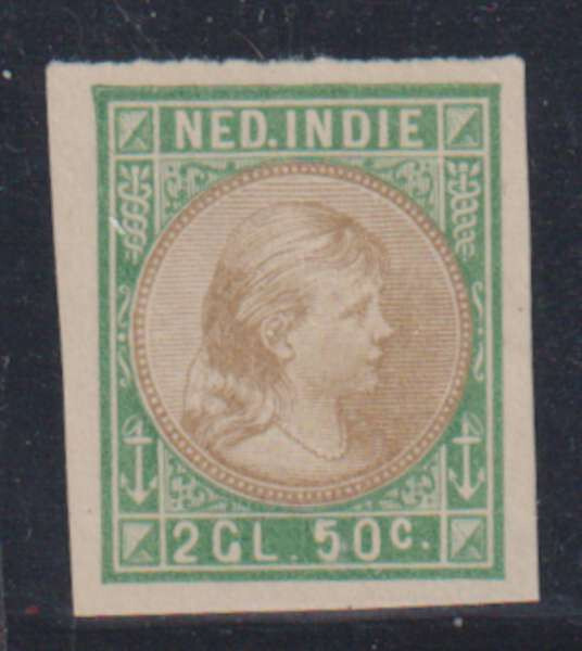 E3031: Netherlands Indies #30, IMPERFORATED PROOF