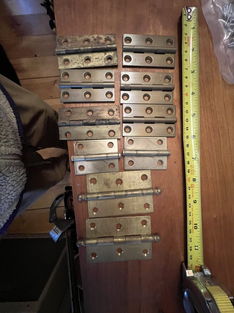 Brass Cabinet hinges Antique