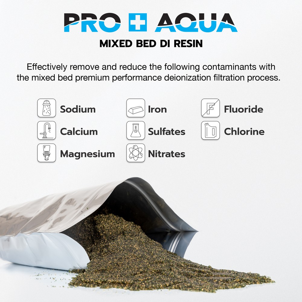 DI Resin Replacement Deionization Color Changing, TDS, Aquariums, Spot Free, 6L
