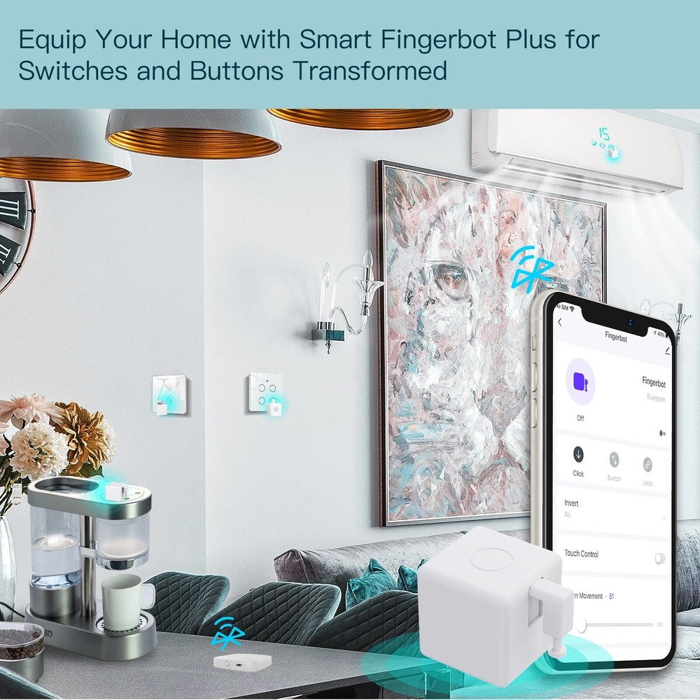 Smart Tuya Fingerbot Button Pusher Switch Smart Home APP Voice Control For Alexa