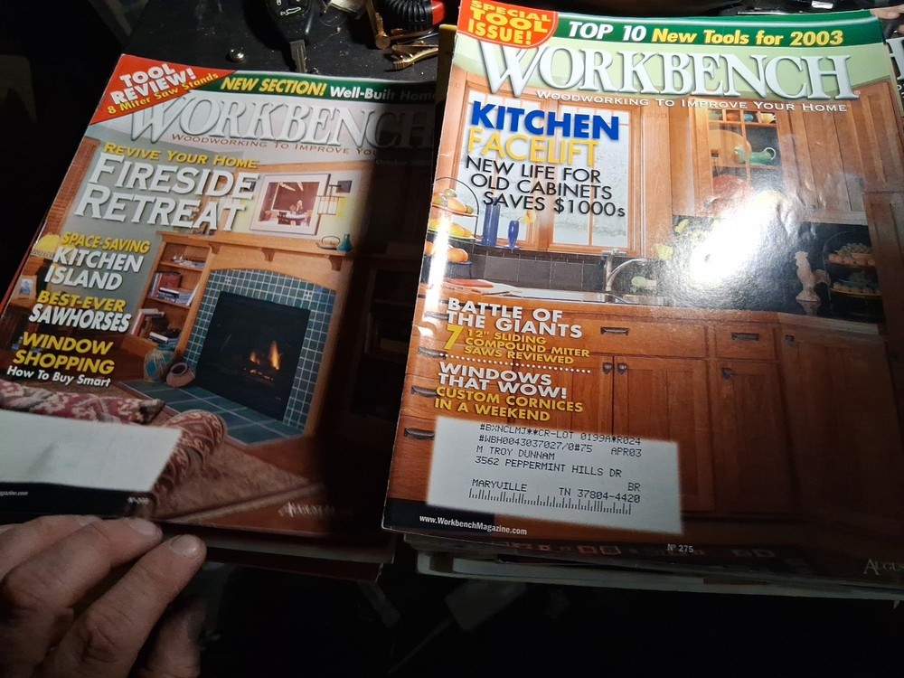 Workbench Magazine Bundle 25X Lot Various Issues Woodworking Hobbies