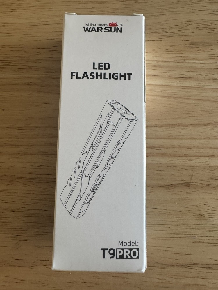 WARSUN T9 PRO EDC Rechargeable EDC Flashlight