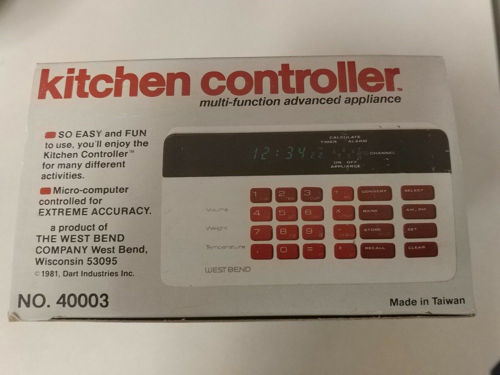 Vintage West Bend Kitchen Controller! Mult-function Advanced Appliance! NICE!