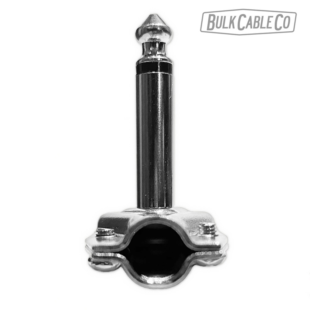 1 Pack - 1/4" Right Angle Pancake Connector Set - Flat Patch Jack - Cable Plug