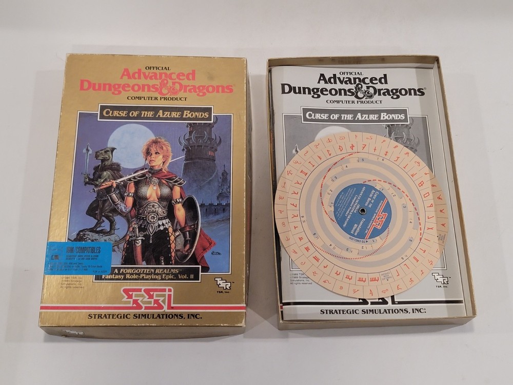 Vtg Advanced Dungeons & Dragons Computer Product Rulebook Journal Catalogs Wheel