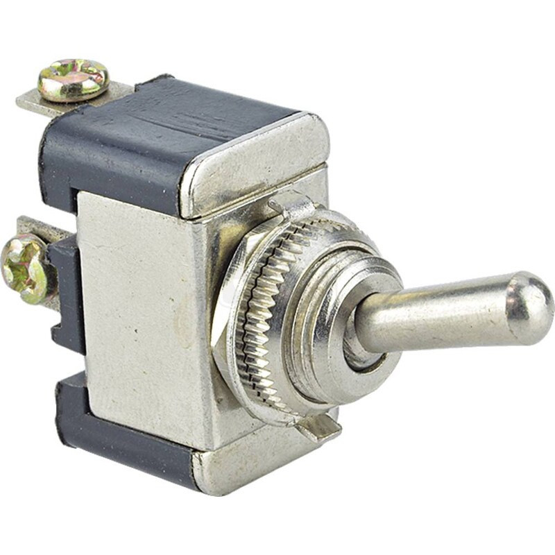 Toggle Switch SPST 12-36V 21A 2 Position Off-On 6-32 Tabs with Screws