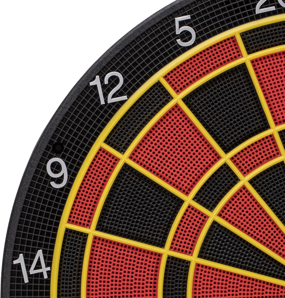 Cricket Pro 450 Electronic Dartboard Features 31 Games Black/Red