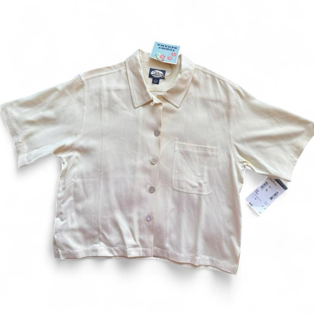 NWT Tommy Bahama Silk Set Light Yellow Cream Size medium