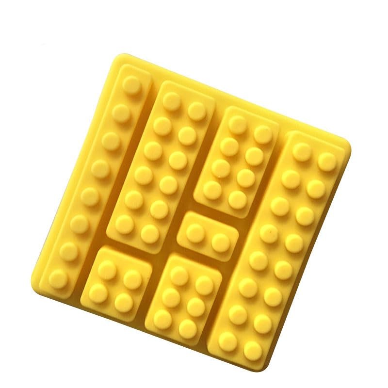 2 Pack, Cute Building Block Shaped Silicone Chocolate Candy Cake Mold