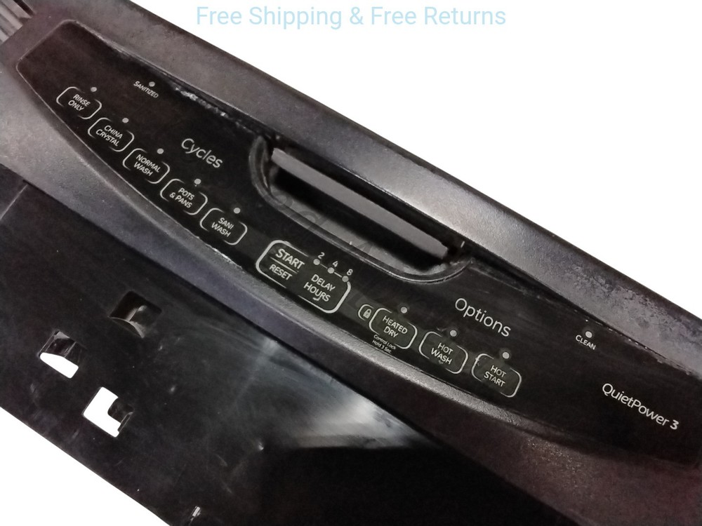 Dishwasher Control Panel ONLY 165D8482G035 BLACK