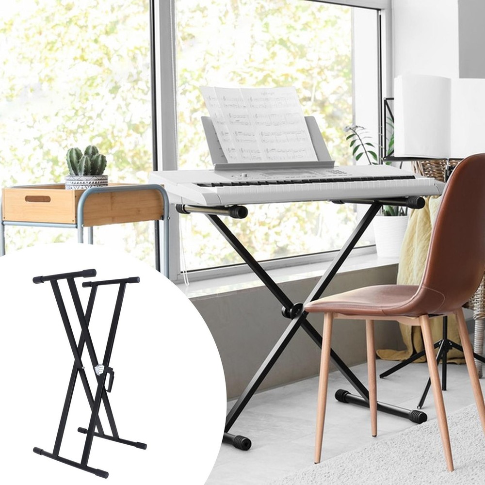 Keyboard Stand Sturdy Durability Stability Folding x Height Adjustable