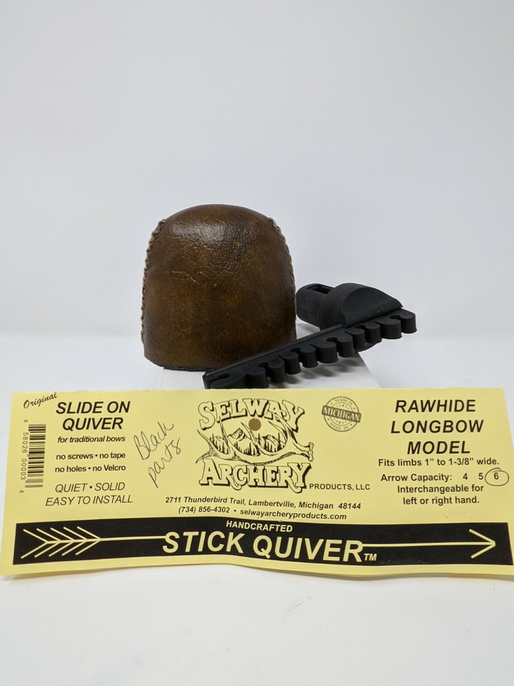 Selway Slide On Rawhide Longbow Bow Quiver