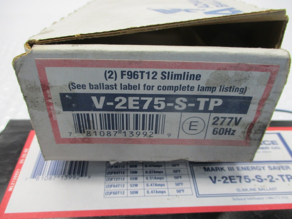 ADVANCE V-2E75-S-TP BALLAST NSMP