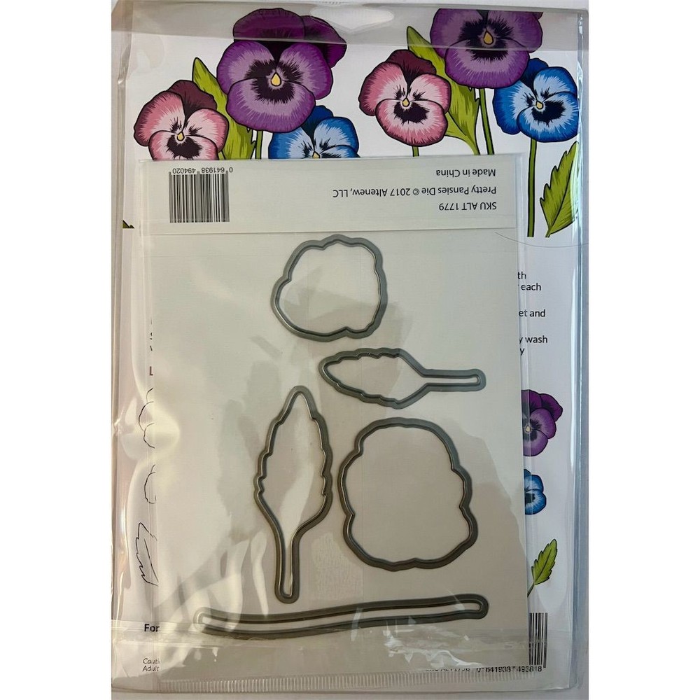 Altenew Pretty Pansies Stamp & Die Bundle Set