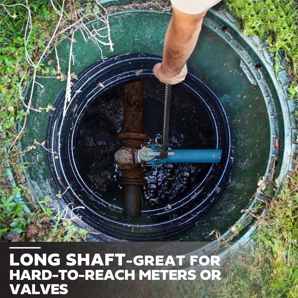 28" Water Meter Key - Steel T Handle