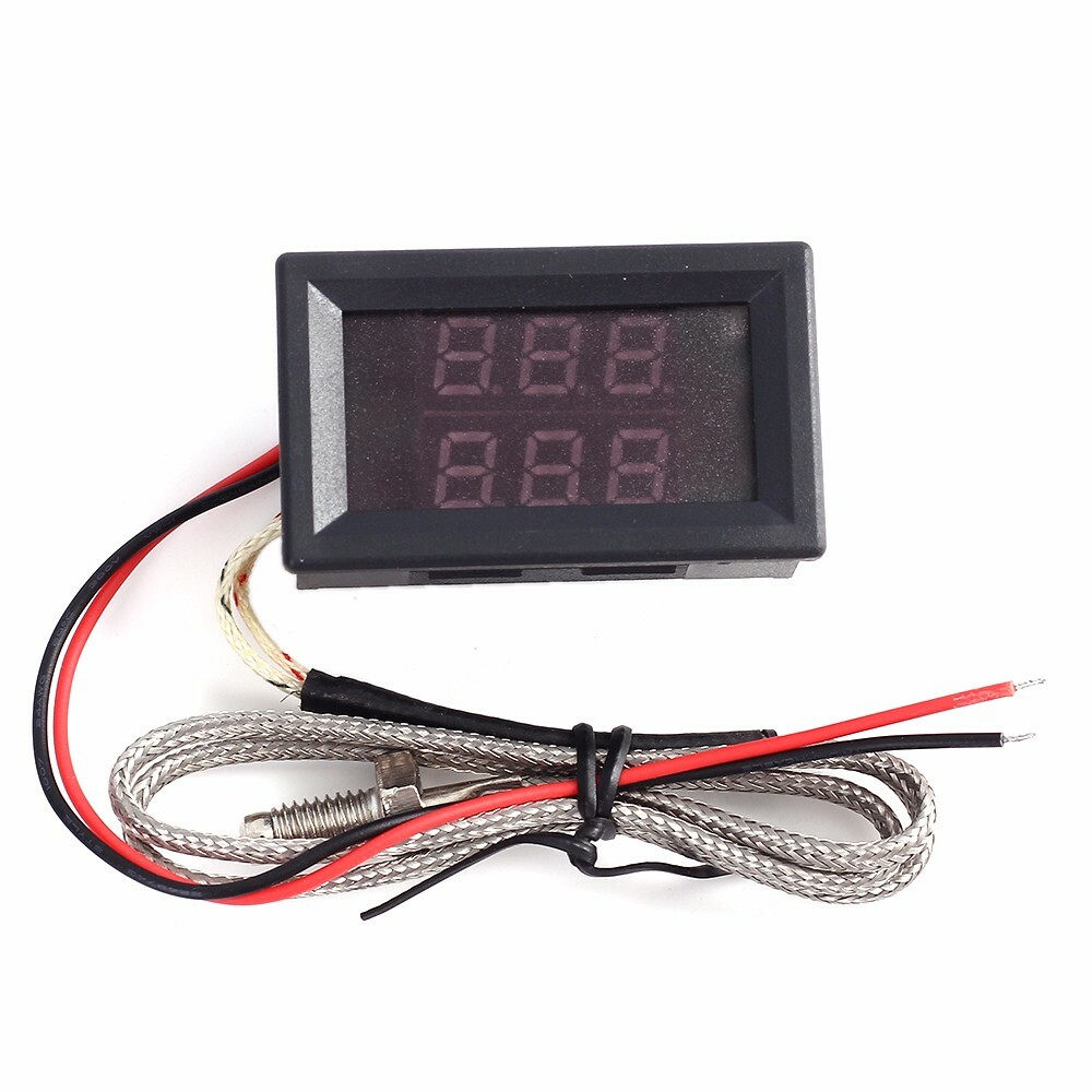 Dual LED K-type Thermometer Thermocouple High Temperature Sensor Tester Module