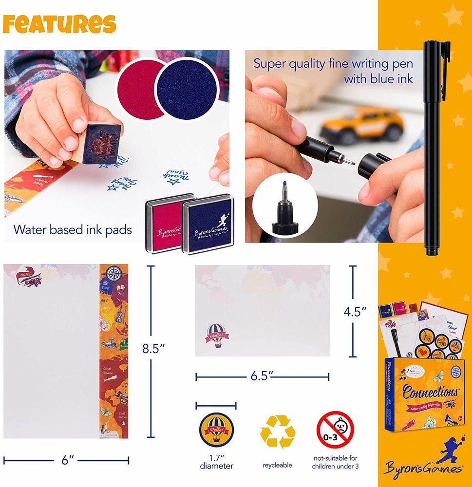 Kids Stationary Set Inspire Kids Write Creativity Builder Imagination Writing