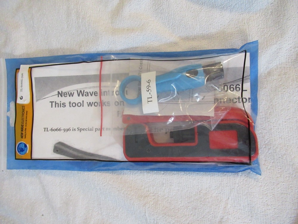 Compression Connector Crimp Tool Cable Stripper Coax Cable Kit