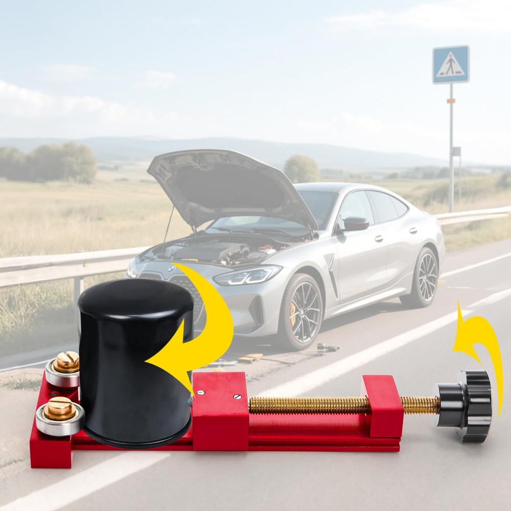 Acshio Oil Filter Cutter, Adjustable Cutting Tool for Red