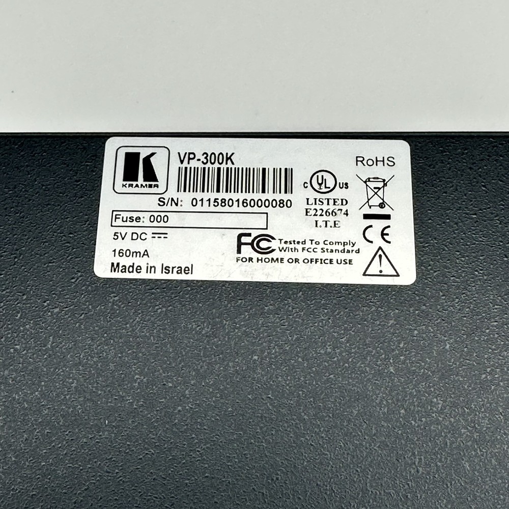 Kramer VP-300K 1:3 Computer Graphics Video Distribution Amplifier