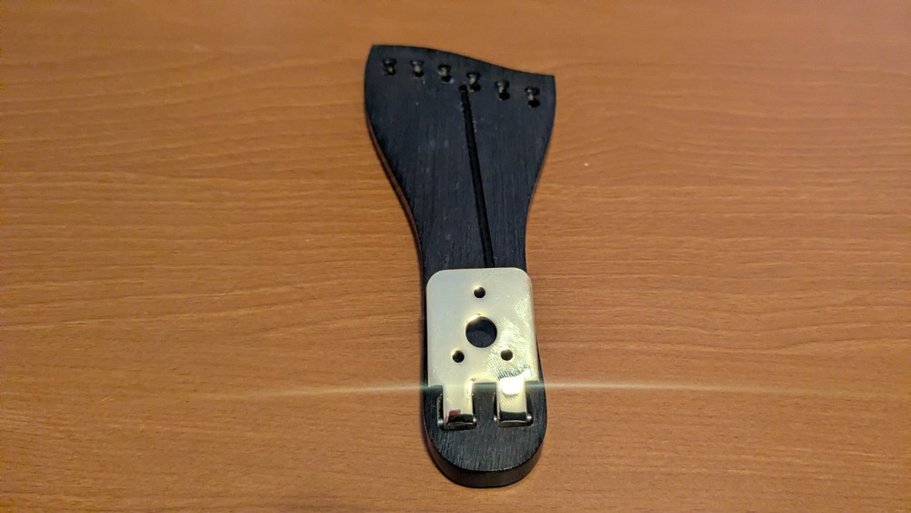 Ebony Tailpiece for Archtop Guitar, Right Handed
