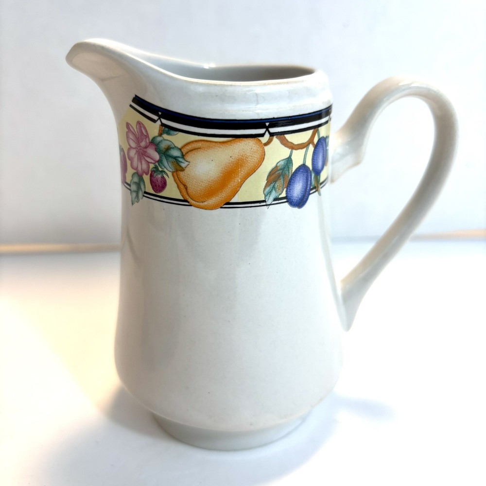 Oneida Genuine Stoneware: The Select Collection Orchard Cream & Sugar Set EUC