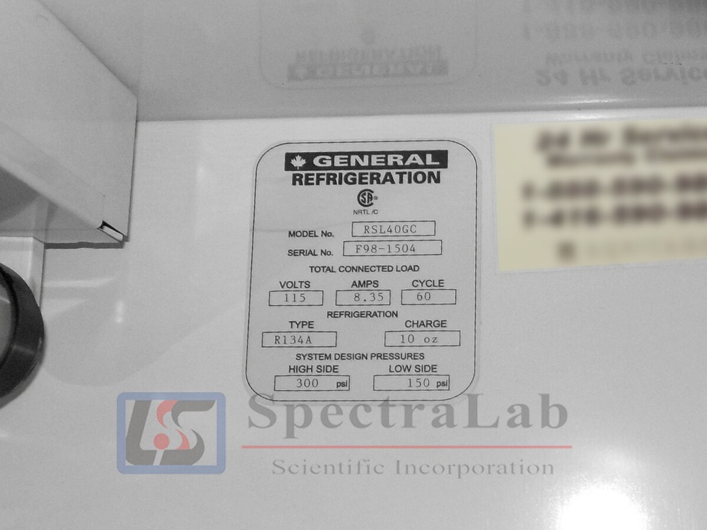 General Refrigeration R134A Refrigerator
