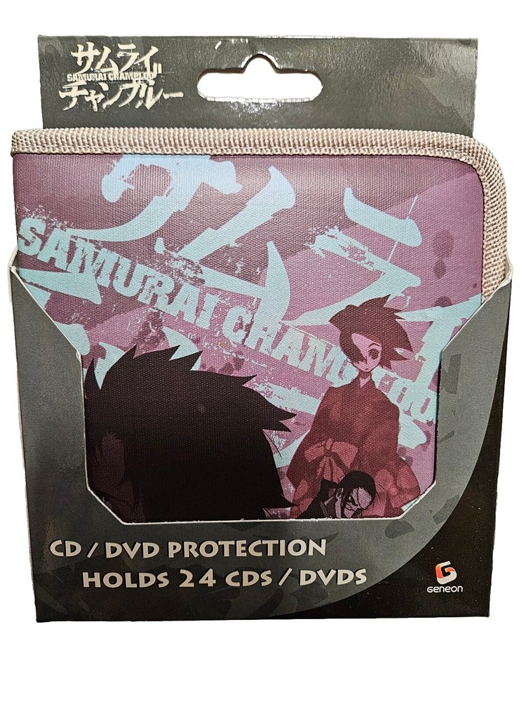 Geneon Vintage Samurai Champloo CD/DVD 24 Case HOLDER Anime HTF Oldstock