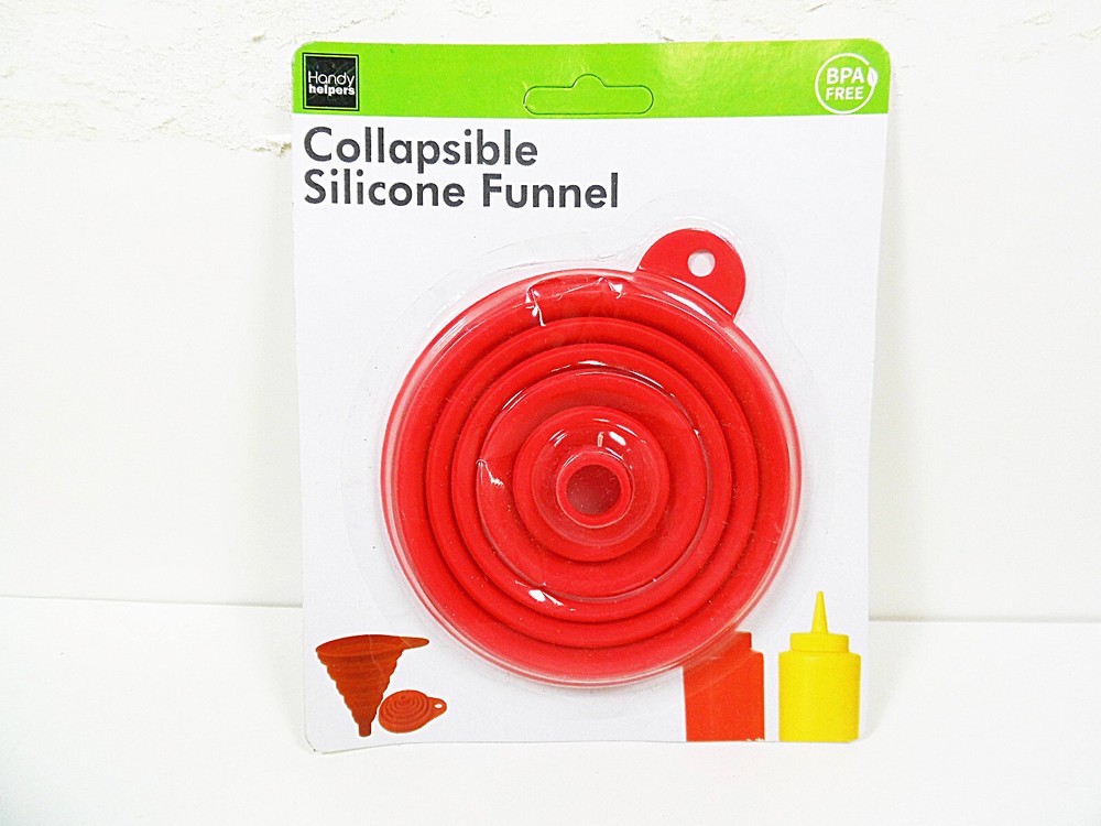 Collapsible Silicone Pouring Funnel Ingredient Refilling Funnels Containers