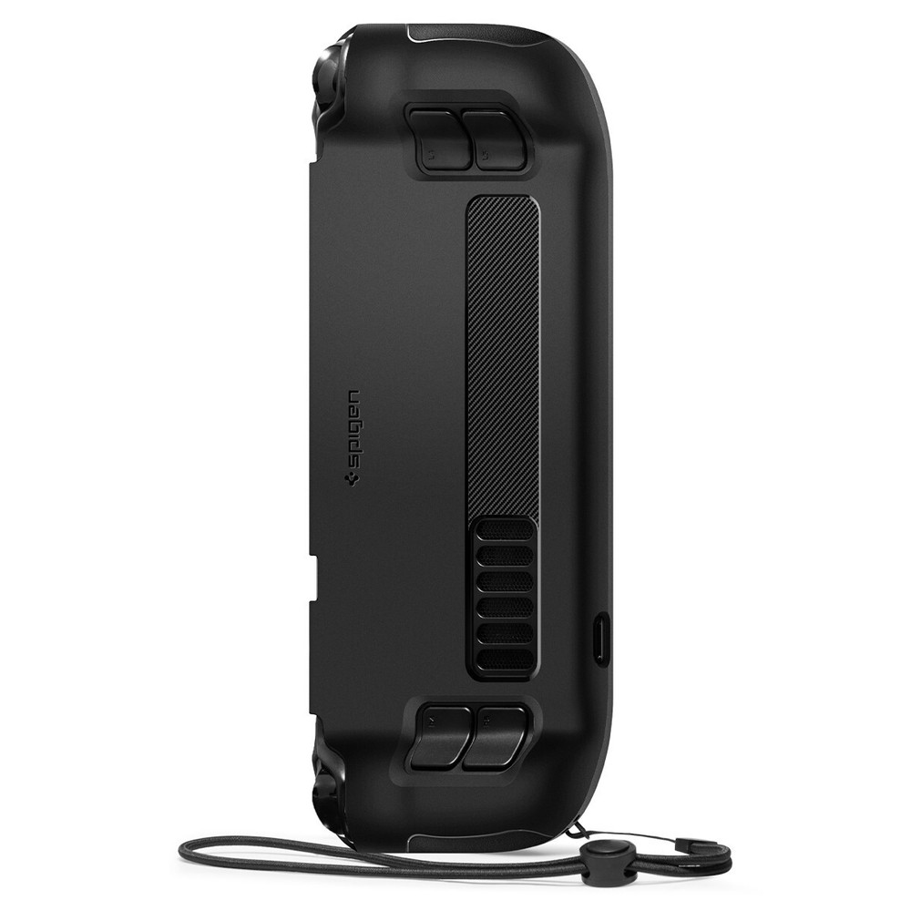 For Steam Deck | Spigen Rugged Armor Shockproof Case with Wriststrap