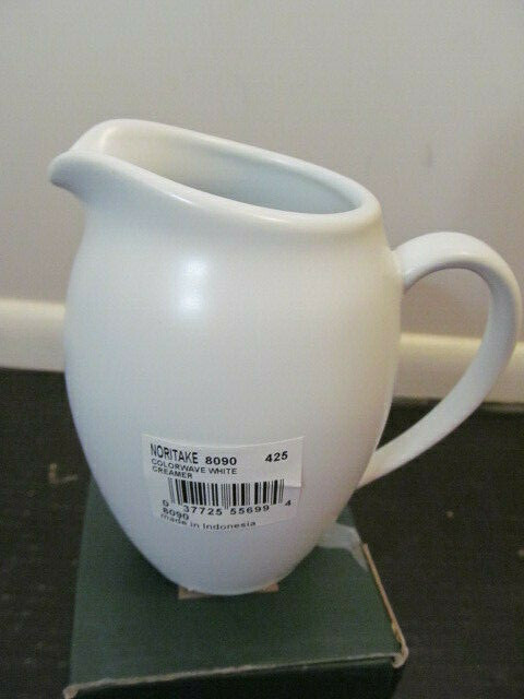 Noritake Colorwave Stoneware 11 oz. Creamer Pitcher, White
