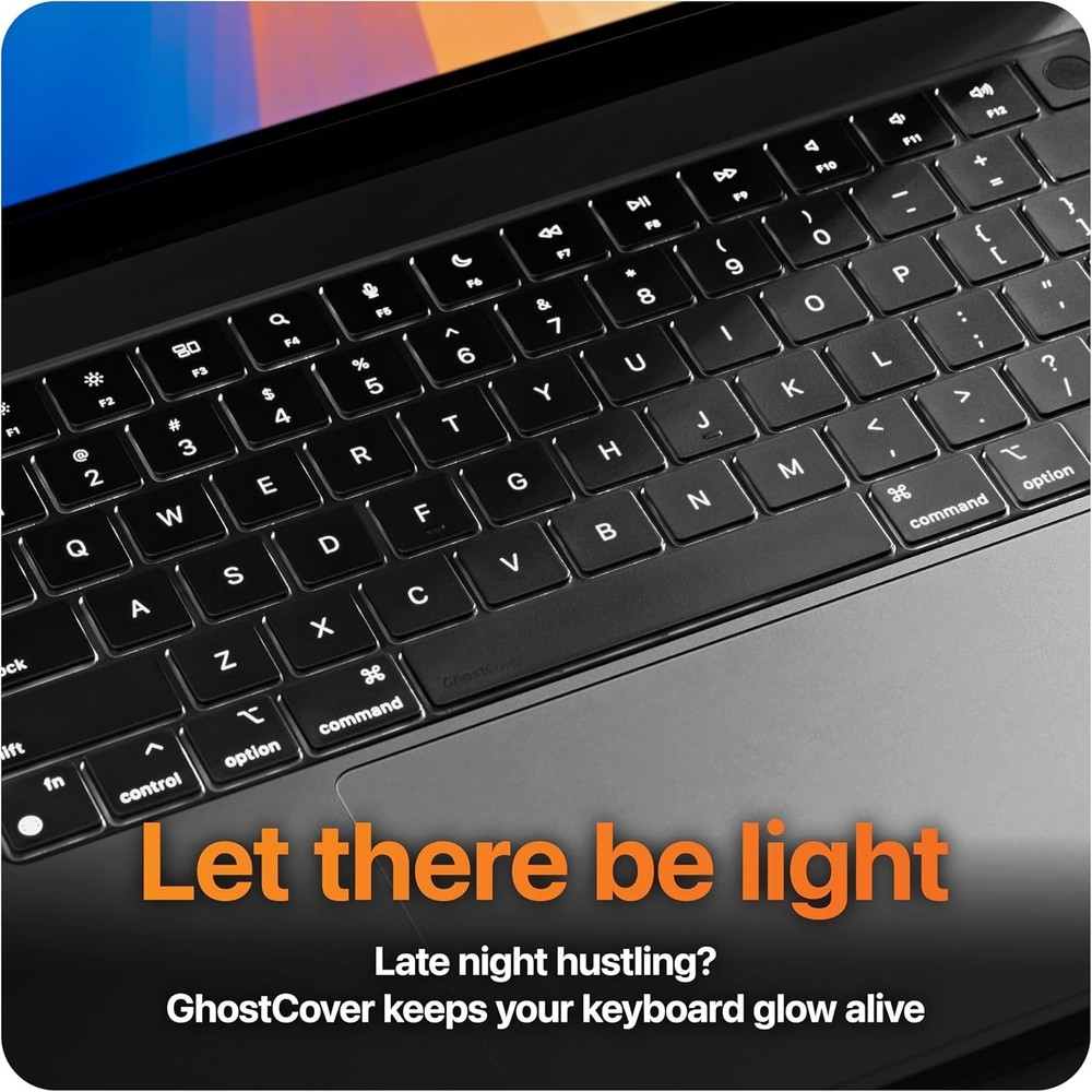 GhostCover Ultra Thin MacBook Keyboard Protector for M1/M2 Pro/Air Models