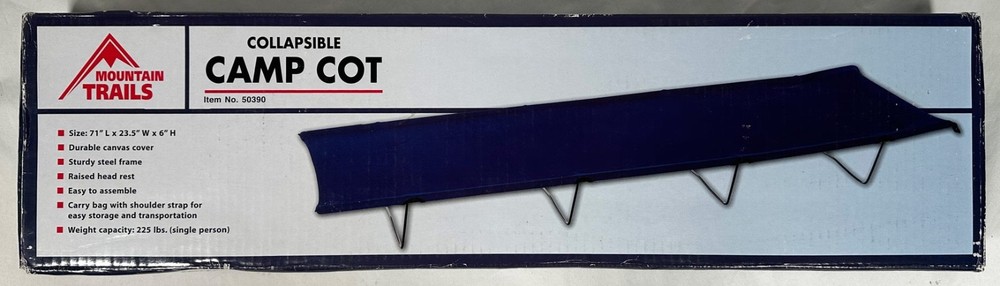 NEW - Mountain Trails Collapsible Base Camp Cot