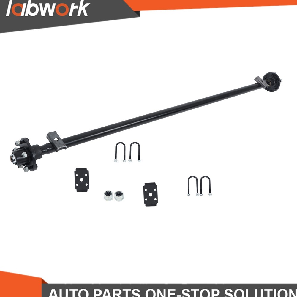 Labwork 2000lbs Trailer Axle 5 lug-4.5' 71' Hub Face 58' Spring Center