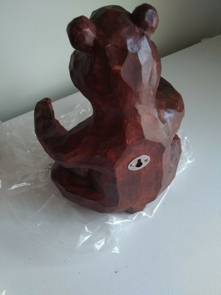 Wooden Bear Bathroom Accessories