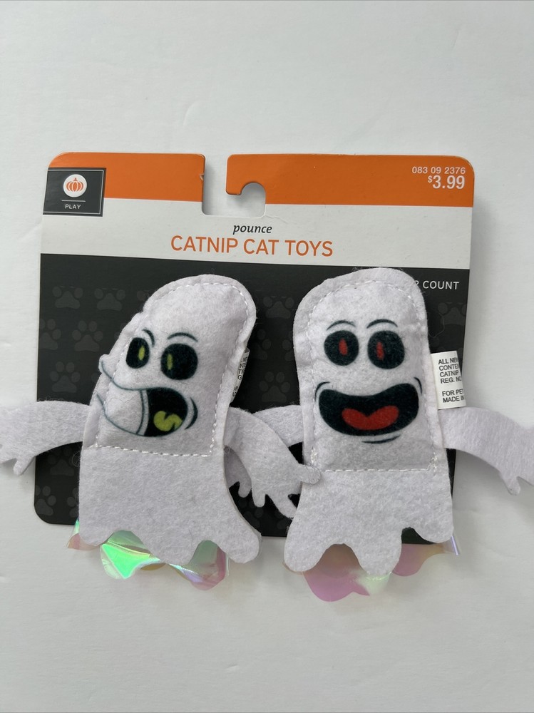 NWT Catnip Cat Toys ghost 2 count