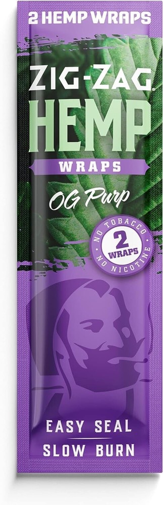 ZIG-ZAG Natural Hemp Non GMO – 2 Per Pack – 25 Pack (OG Purp)