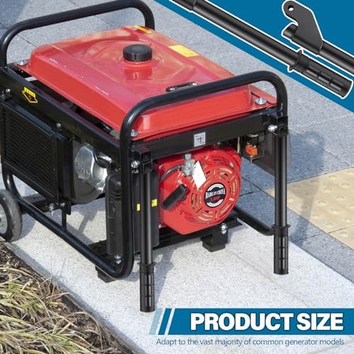 4 Pcs Generator Handle Kit, 15.8 Inch Folding Handles with Assembly Hardware,