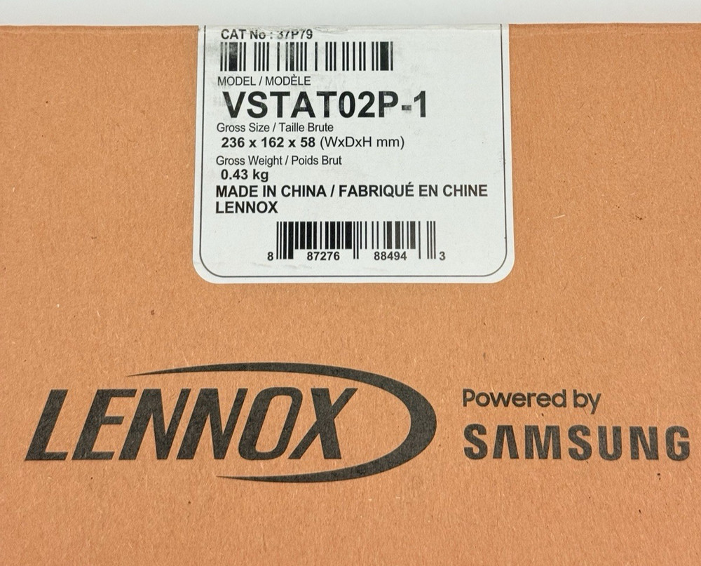 VSTAT02P-1 LENNOX TOUCH SCREEN WIRED CONTROLLER, 37P79