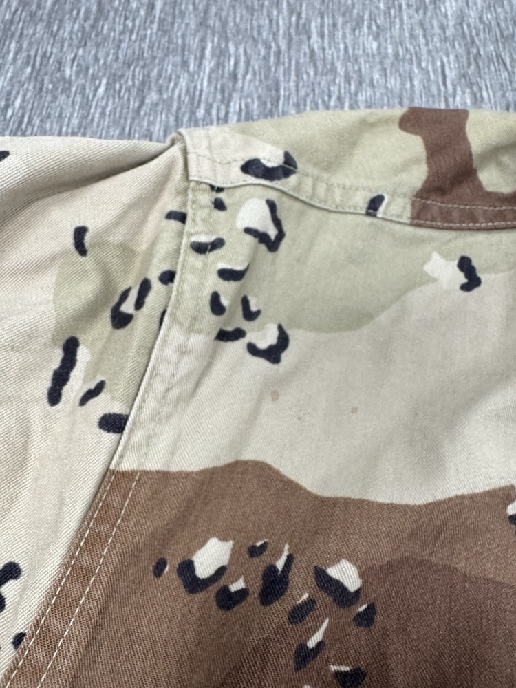 Vintage Coat Desert Camouflage Pattern Combat 1990s Chocolate Chip Medium Short