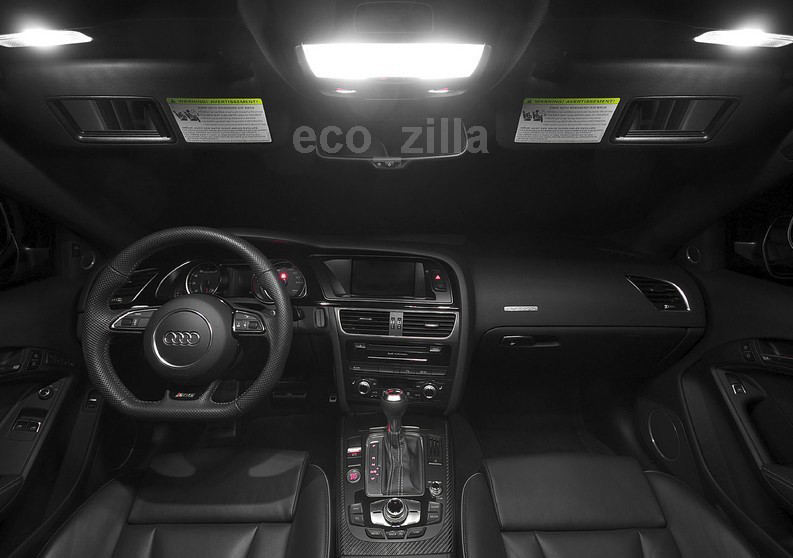 Fits 2011-2014 Kia Picanto WHITE LED Interior Light Accessories Package Kit 4 PC