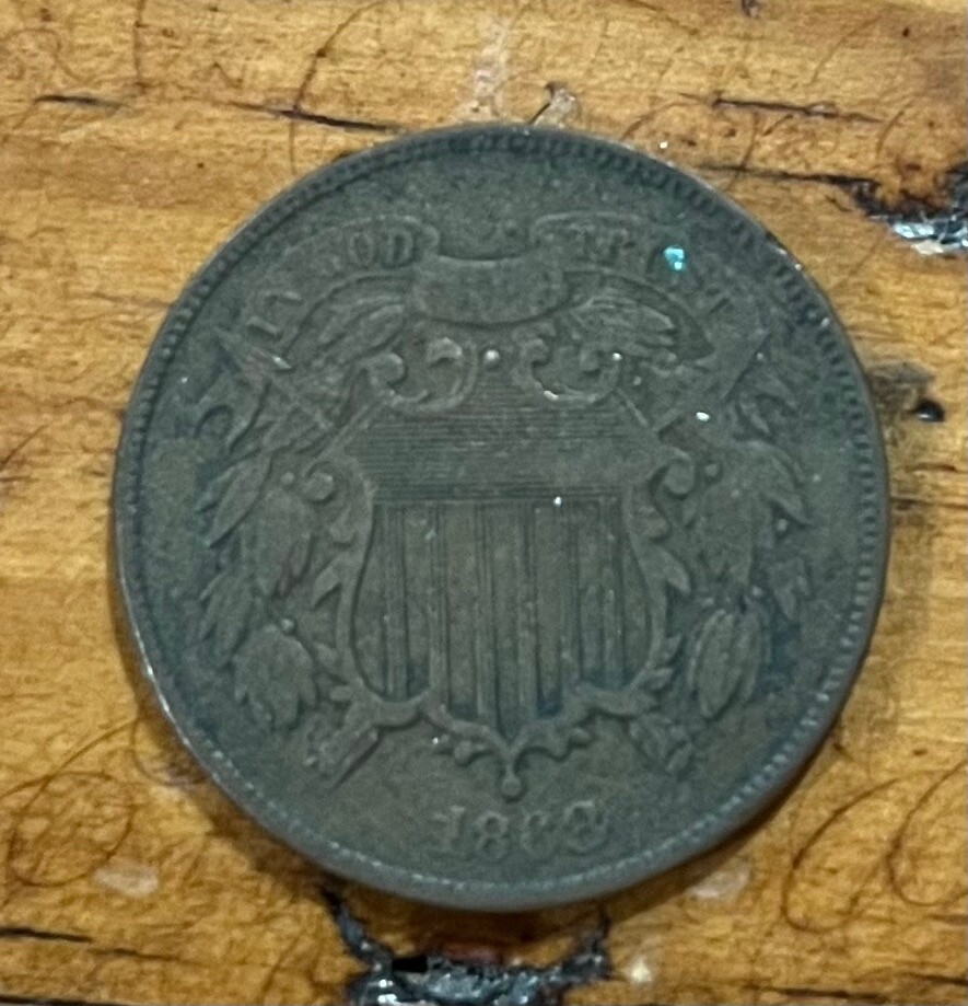 1868 Two Cent Piece U.S. Coin
