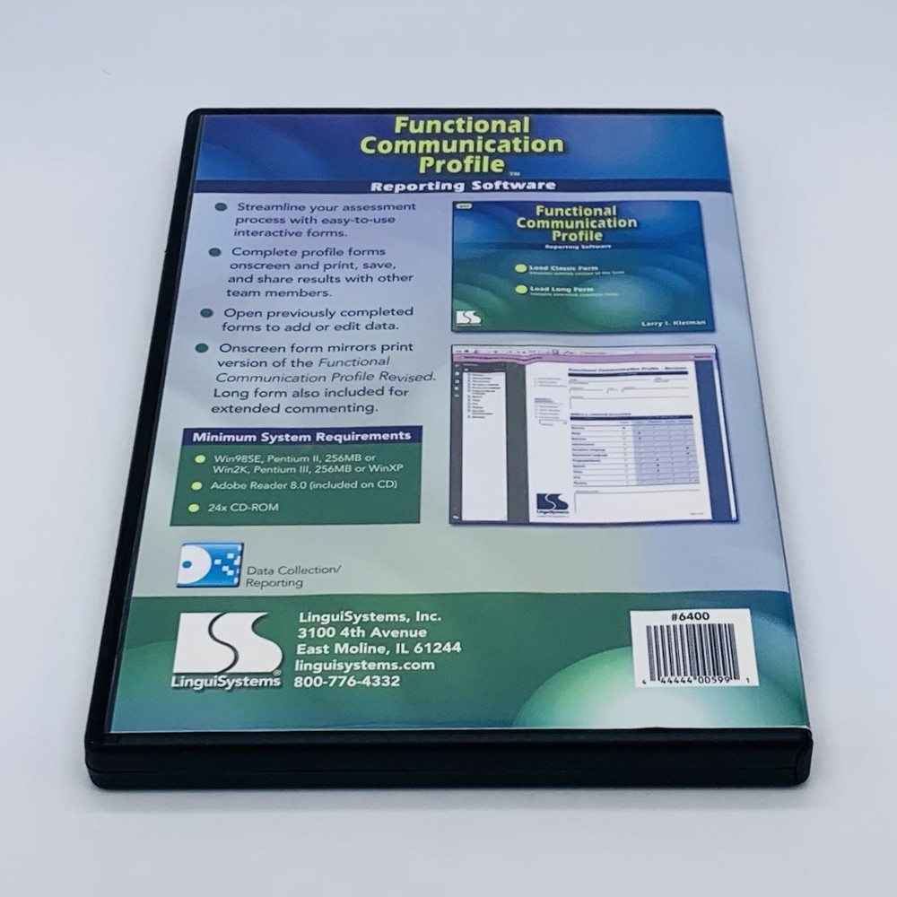 Functional Communication Profile Reporting Software Only No Manual Larry Kleiman