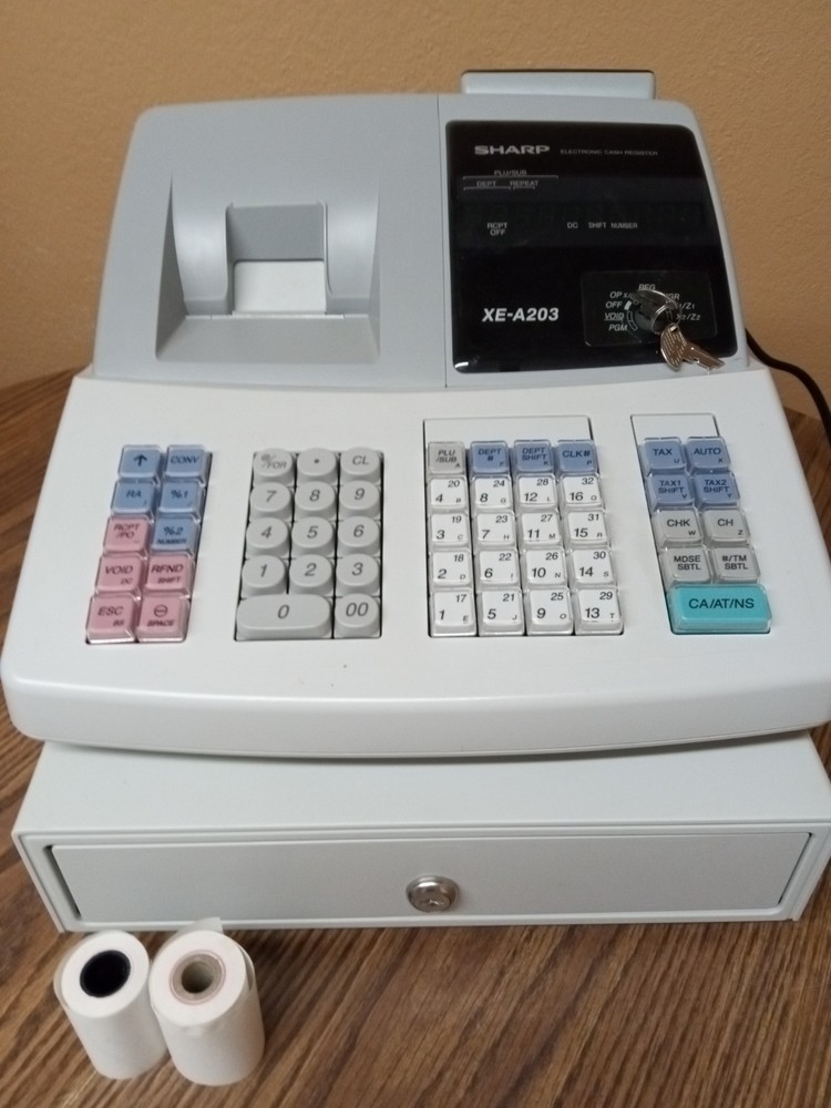 Sharp XE-A203 Cash Register Thermal Print