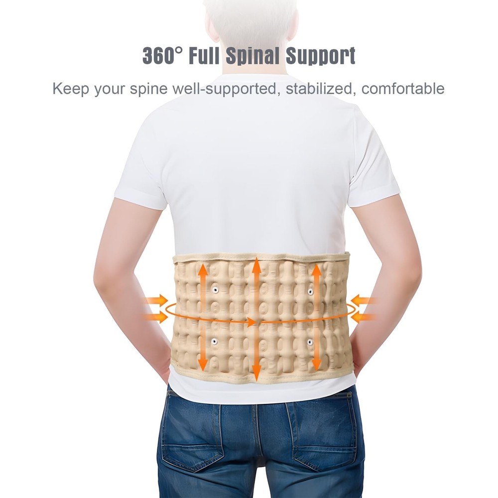 Decompression Back Belt for Lower Back Pain Relief and Lumbar Support, Spinal...