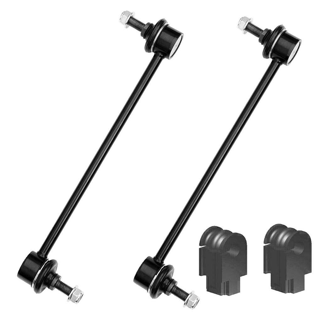 4PC Front Sway Bar Links + Front Bushings For 2014-2018 Sentra